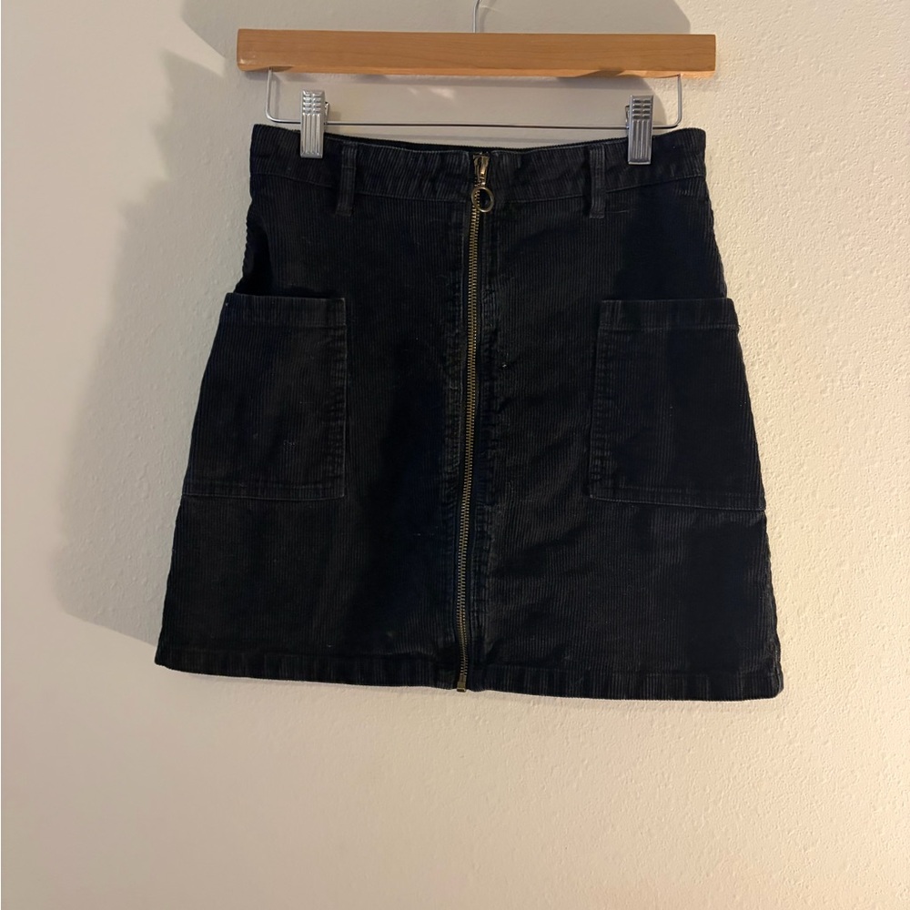 Altar'd State Black Mini Skirt with Zipper